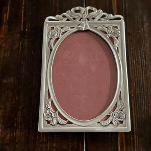 Vintage Pewter June Wedding Picture Frame 5X7 PF-232s